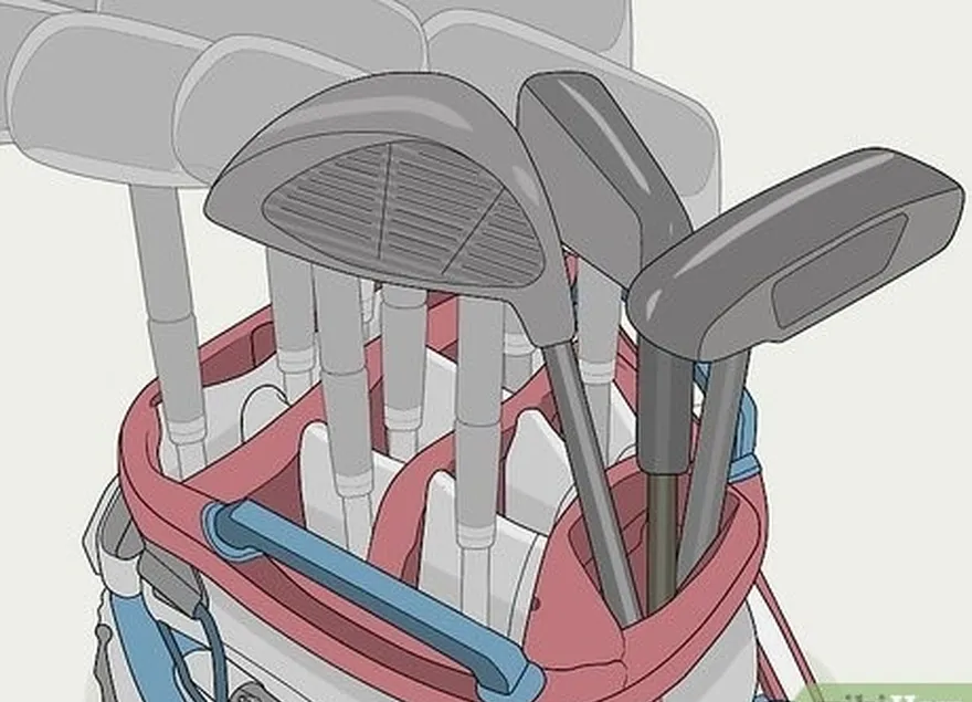 adım 4 tahtalarınızı, sopalarınızı ve golf sopanızı çantanın arka kısmında saklayın.