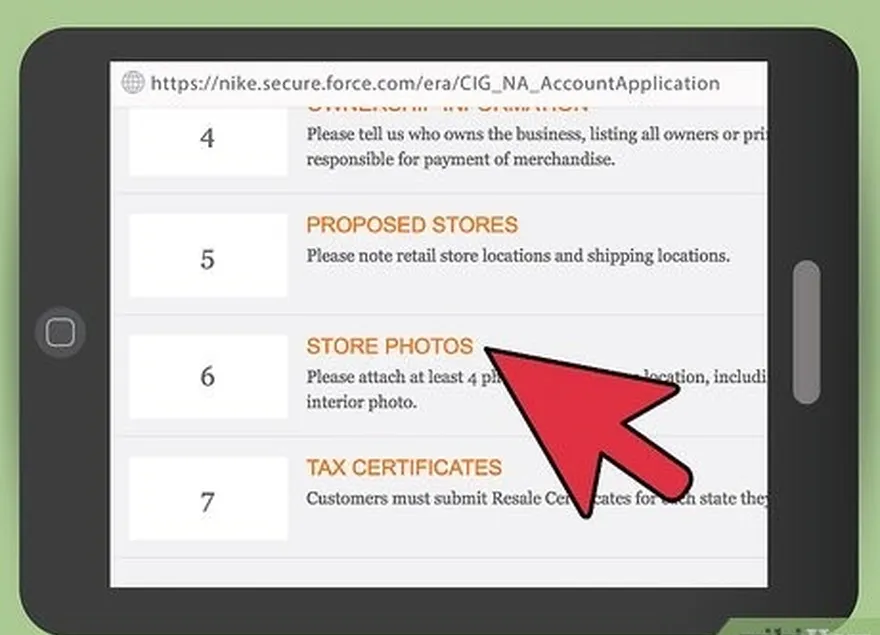 adım 1 mağaza fotoğraflarını sağlayın.