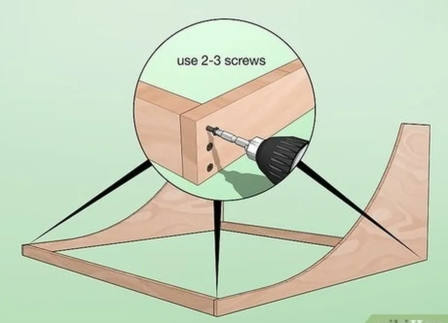 adım 3 kesilen tahtaları geçişler arasına vidalayın' bottom corners.