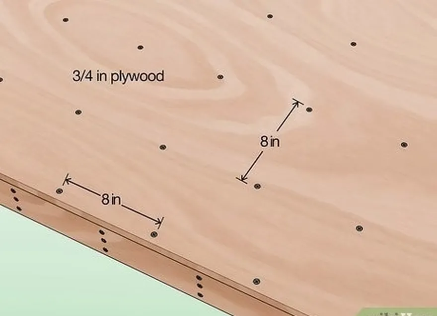 adım 4 platform çerçevelerini 3⁄4 inç (1,9 cm) kontrplak ile kaplayın.