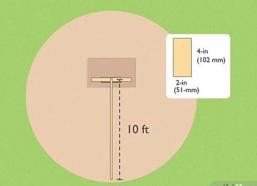 adım 2 10 ft'e 2 inç'e 4 inç'lik bir tahtayı diğer tahtanın üzerine yerleştirin.