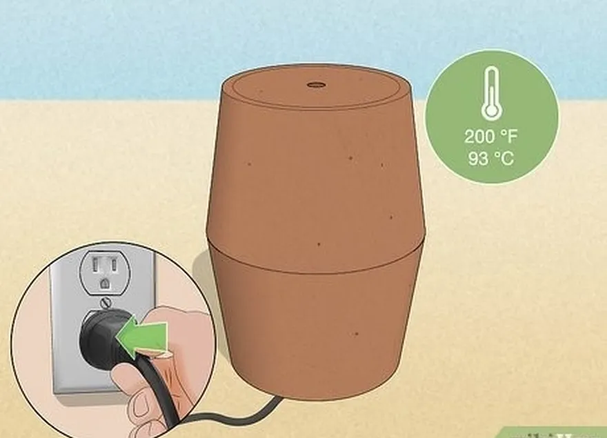 adım 4 sıcak plakayı prize takın ve 200 °f'ye (93 °c) kadar ısınmasını bekleyin.