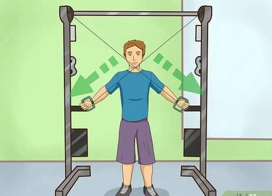 adım 4 tam aralıklı hareket lat pulldowns ile üst sırt kası oluşturun.