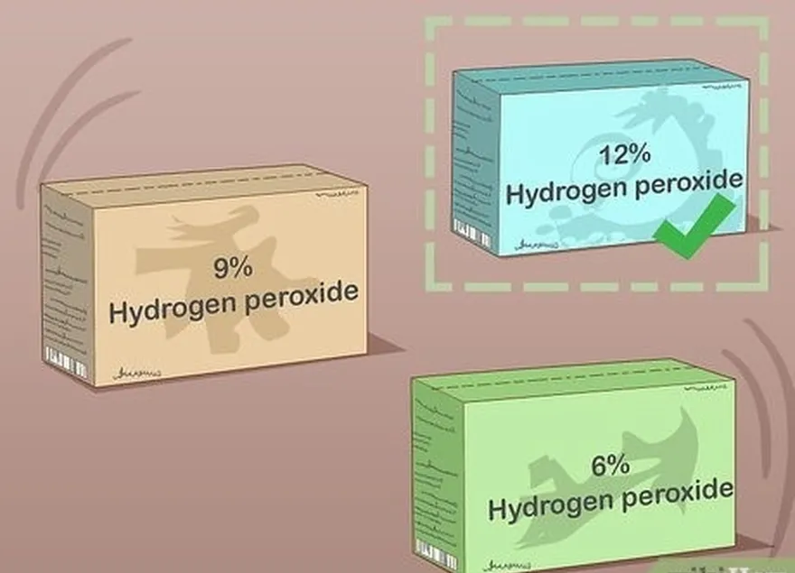 adım 1 %12 hidrojen peroksit satın alın.