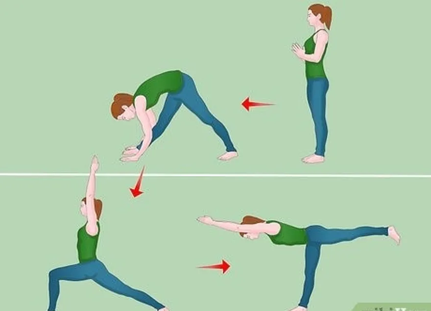 adım 3 hazırlanmak için hızlı bir yoga sekansı yapın.