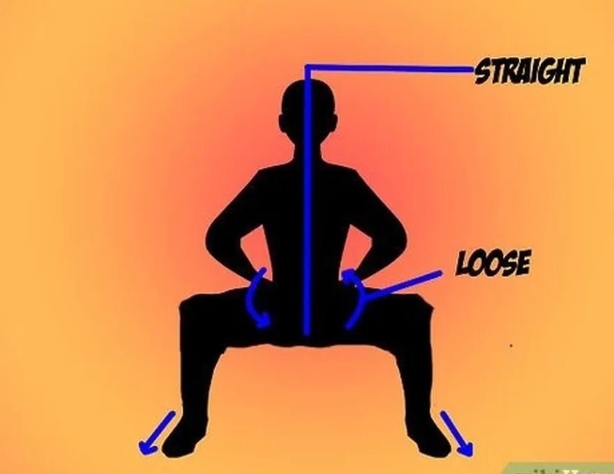adım 4 ayaklarınızın hala öne baktığından, vücudunuzun hala düz ve kalçalarınızın gevşek olduğundan emin olun.