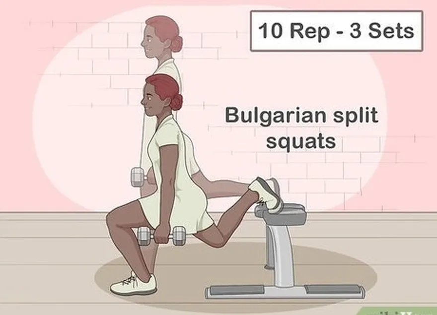 adım 2 zayıf tarafınızı güçlendirmek için bulgar split squat hareketini deneyin.