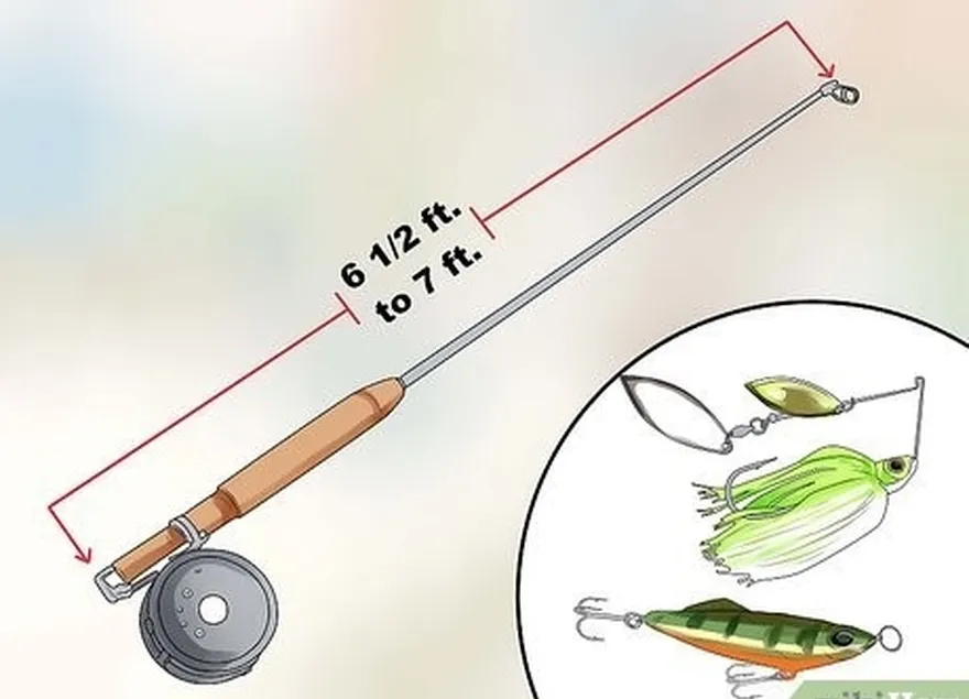 adım 1 buzzbait ve spinnerbait için hafif bir kamış kullanın.