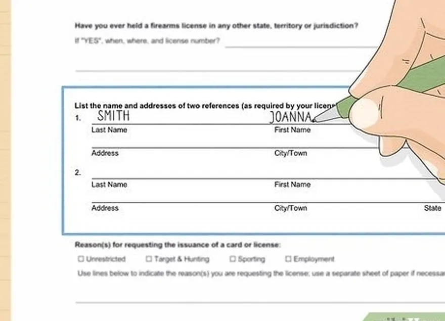 adım 7 sizinle ilgili olmayan iki kişisel referansın isimlerini ve iletişim bilgilerini sağlayın.