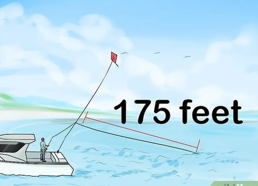 adım 2 yem 100-175 feet (30-53 m) açıkta olduğunda iplerinizi durdurun.