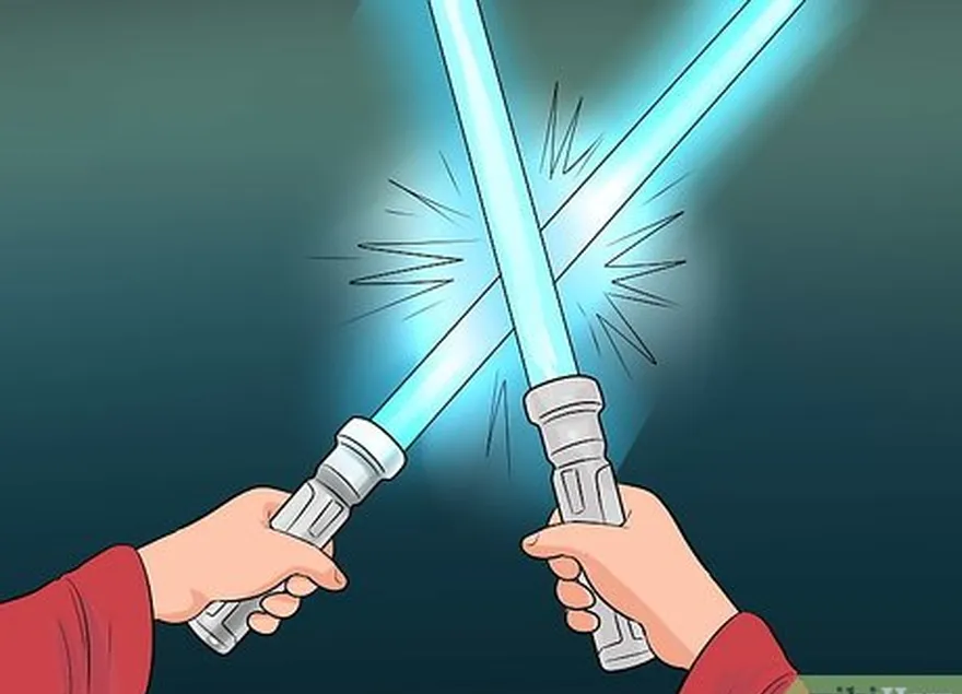 adım 6 don't hit your lightsabers together!