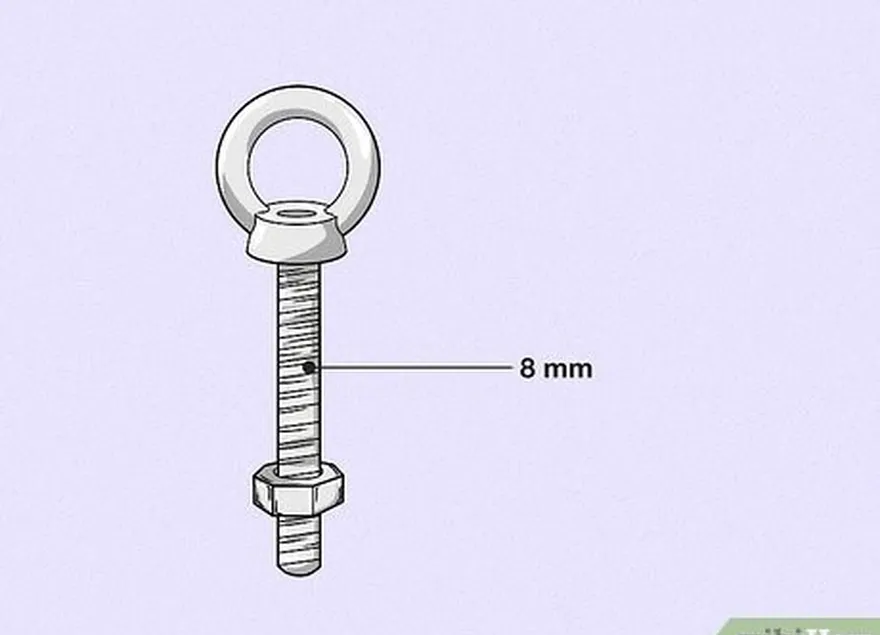 adım 2 1 adet 8mm gözlü cıvata ve buna uygun bir gözlü somun satın alın.