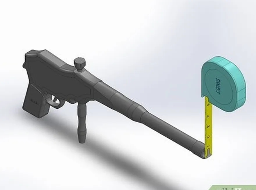 adım 1 paintball tabancasının çapını ölçün's barrel.