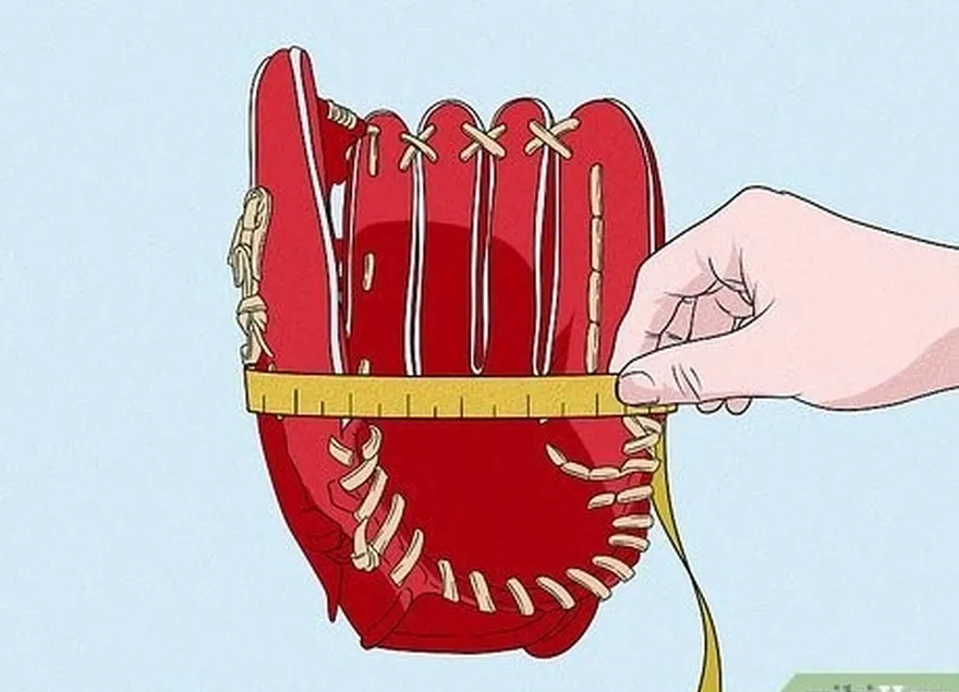 adım 3 softbol eldivenlerini beyzbol eldivenleriyle aynı yöntemleri kullanarak ölçün.