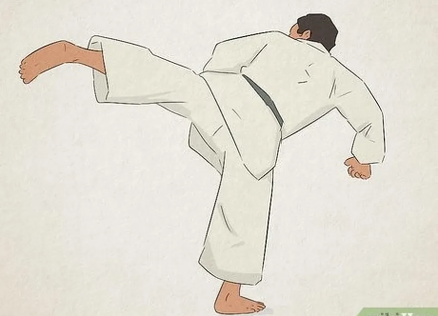 bu's a martial arts move where you kick backward at your target.