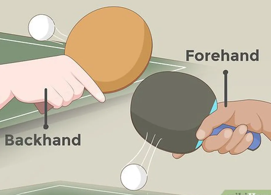 adım 2 güçlü bir backhand ve forehand geliştirin.