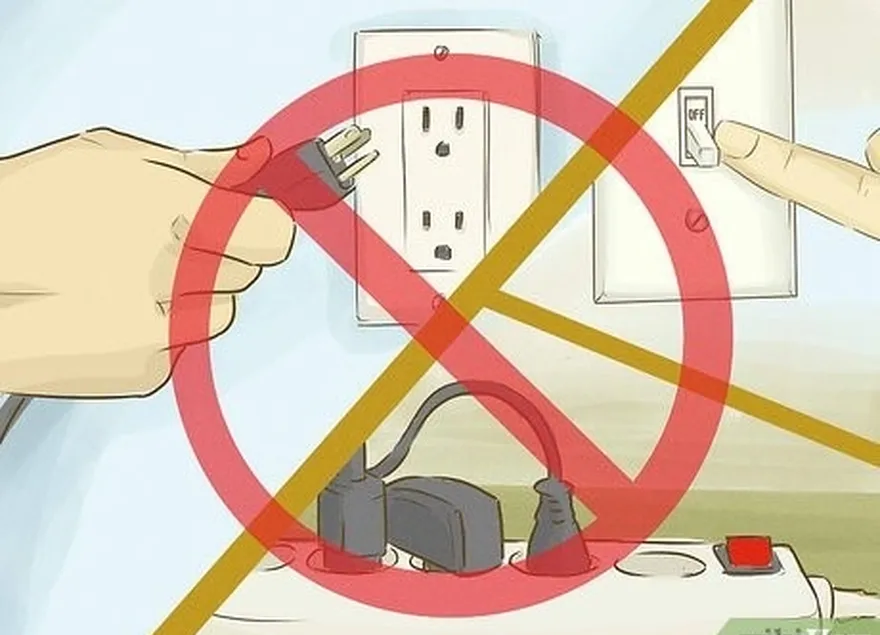 3. adım don't touch anything metal or electrical.