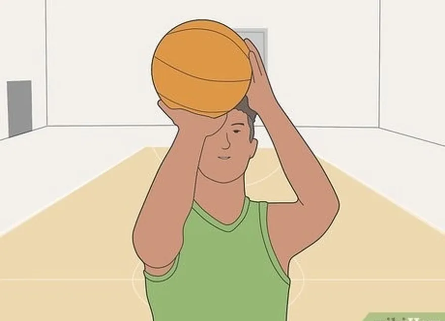 3. adım dirseğinizi aşağıda tutun're starting your shot.