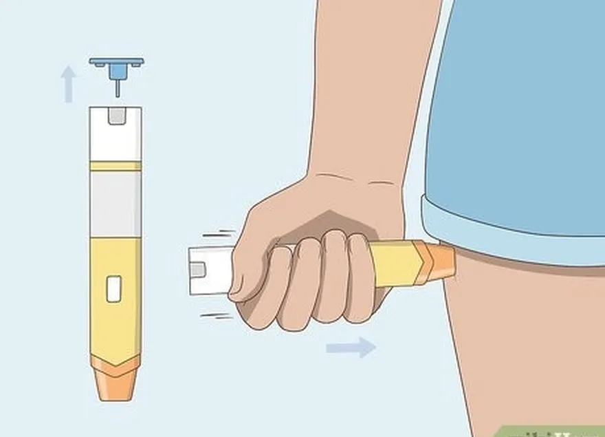 adım 4 şiddetli alerjik reaksiyonlar için bir epipen kullanın.