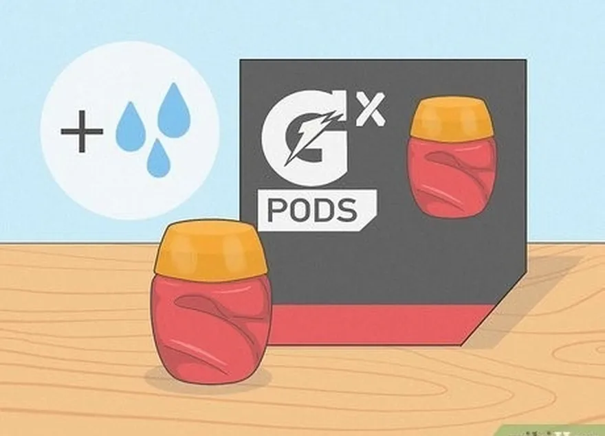 adım 1 gatorade pod'lar suyla karıştırdığınız hazır bir içecektir.