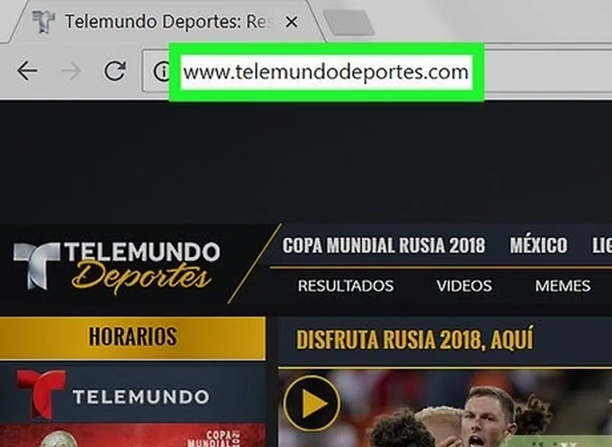 adım 2 25 haziran'dan önce telemundodeportes'i kullanın.