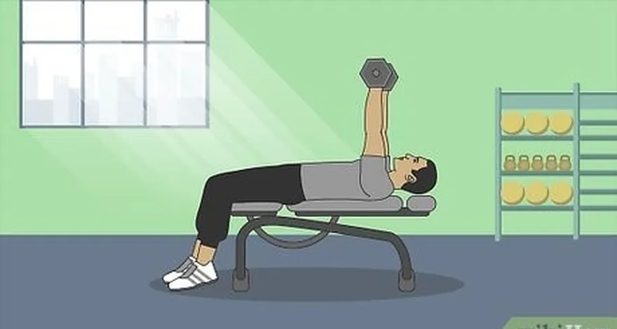 adım 1 el ağırlıkları ile bench press.