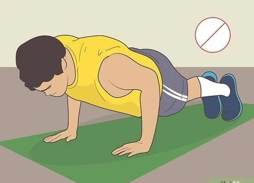 hayır, yapmamalısınız't do push-ups.